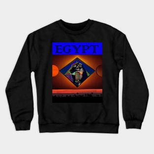 Egypt modern travel poster Crewneck Sweatshirt